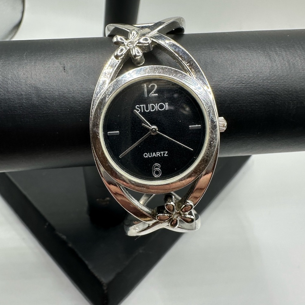 Studio Women's Watch with Silver and Black Design